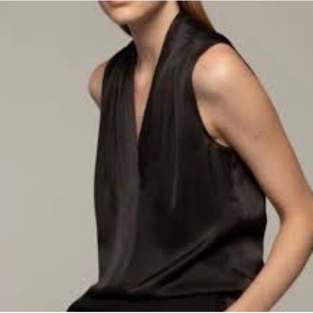 Elegant Black Sleeveless Blouse